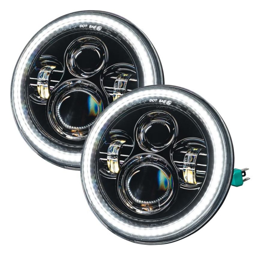 Oracle Lighting 5769-123 ORACLE Lighting 2007-2018 Jeep Wrangler JK Switchback LED Halo Headlights