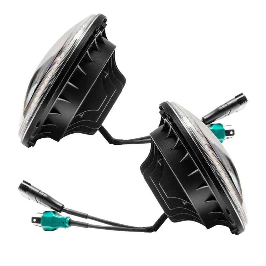 Oracle Lighting 5769-123 ORACLE Lighting 2007-2018 Jeep Wrangler JK Switchback LED Halo Headlights