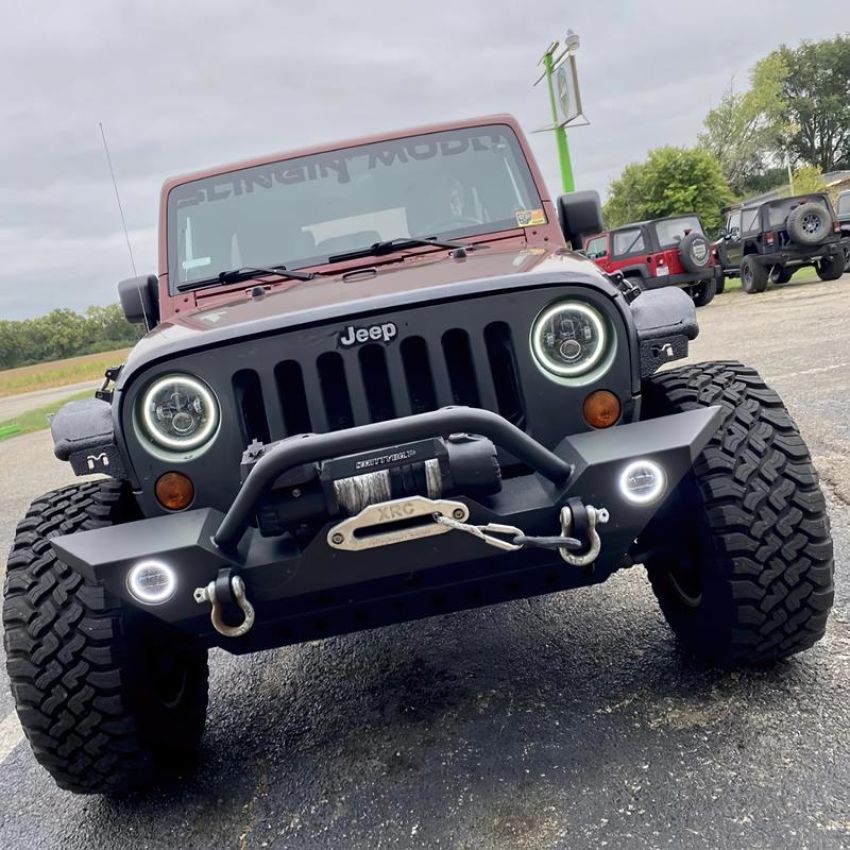 Oracle Lighting 5769-123 ORACLE Lighting 2007-2018 Jeep Wrangler JK Switchback LED Halo Headlights