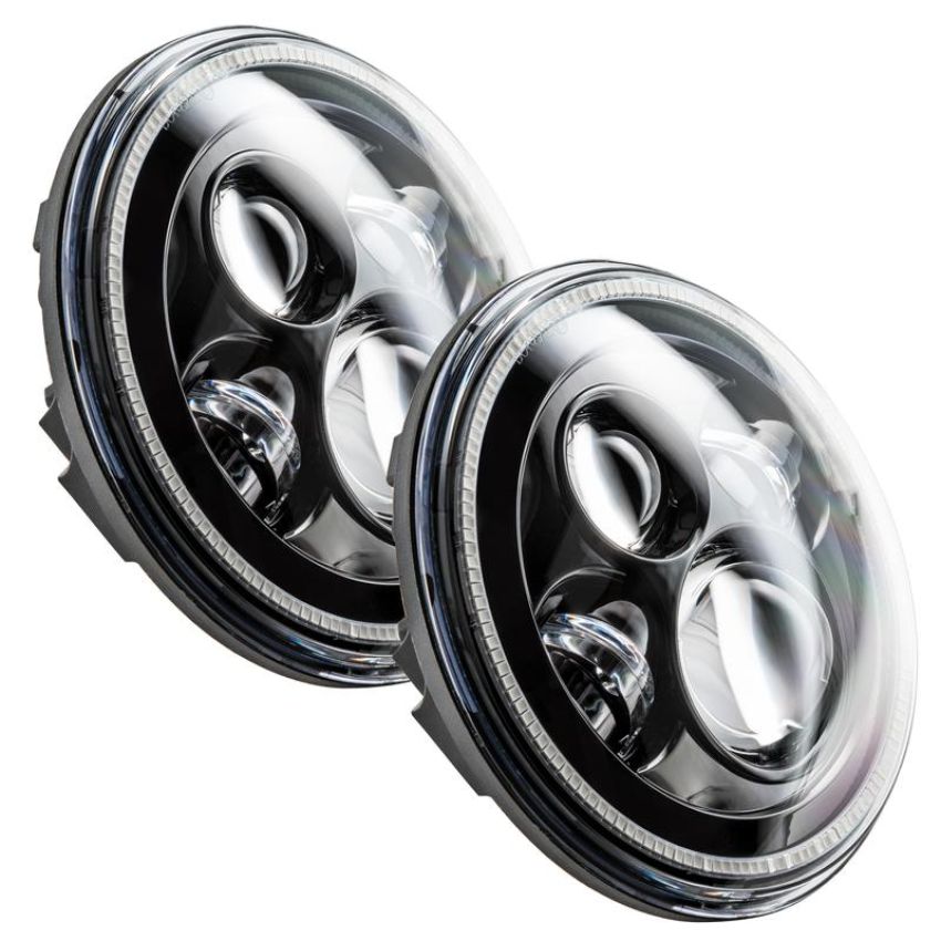 Oracle Lighting 5769-330 7 in. High Powered LED Headlights, Black Bezel, ColorSHIFT