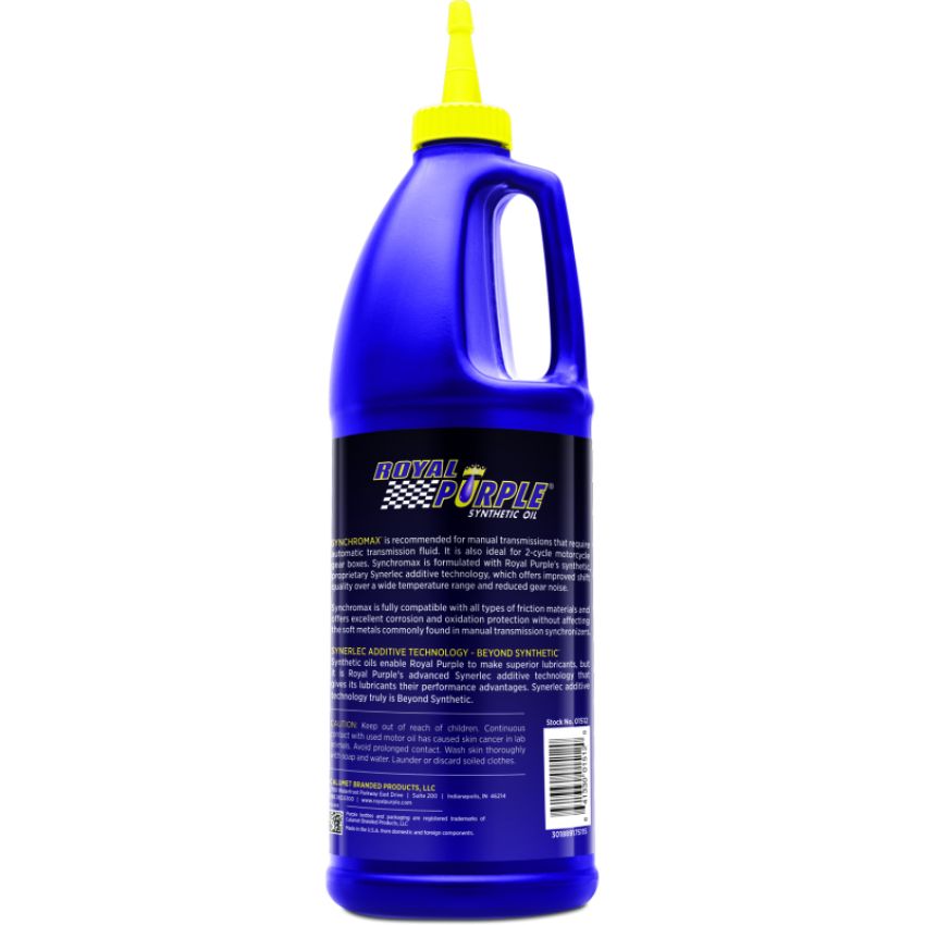 Royal Purple 06512 Synchromax Synthetic Manual Transmission Fluid - 1 Quart