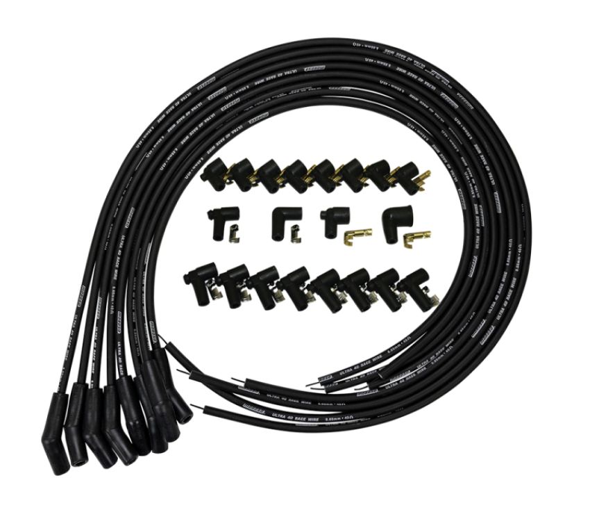 MOROSO MOR73816 Ultra 40 Plug Wire Set - Black