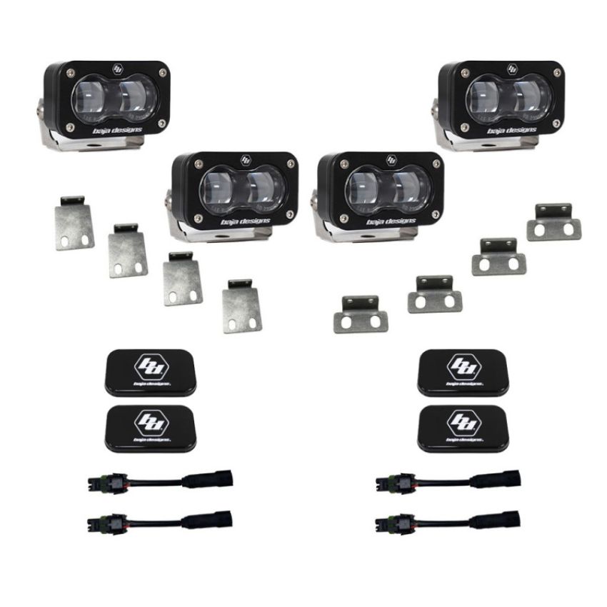 Baja Designs 448166 Ford Raptor S2 SAE Dual Fog Pocket Kit
