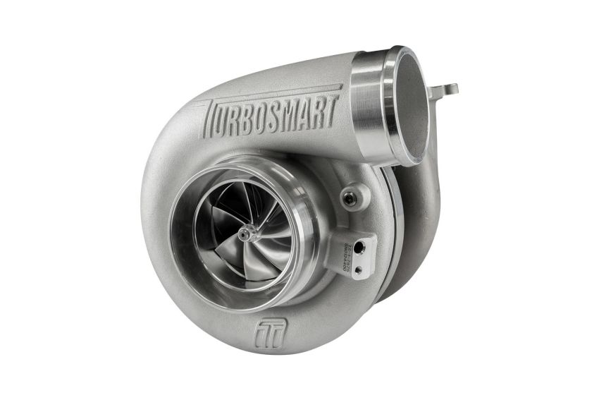 Turbosmart TS-1-7675C-T4096E Oil Cooled 7675 T4 Flange Inlet V-Band Outlet A/R 0.96 External WG TS-1 Turbocharger