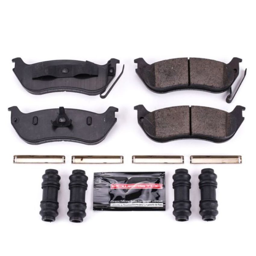 PowerStop Z23-1109 PowerStop - Z23 Daily Driver Carbon-Fiber Ceramic Brake Pads with Hardware Kit