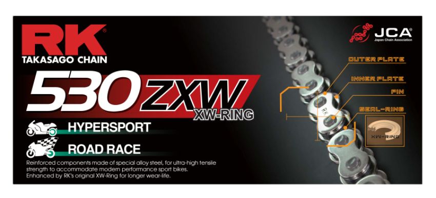 RK Chain CC530ZXW-130 530ZXW-130 - Chrome