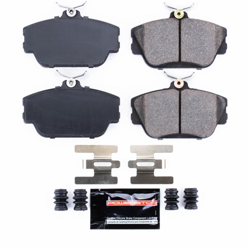 PowerStop Z23-598 PowerStop - Z23 Daily Driver Carbon-Fiber Ceramic Brake Pads with Hardware Kit