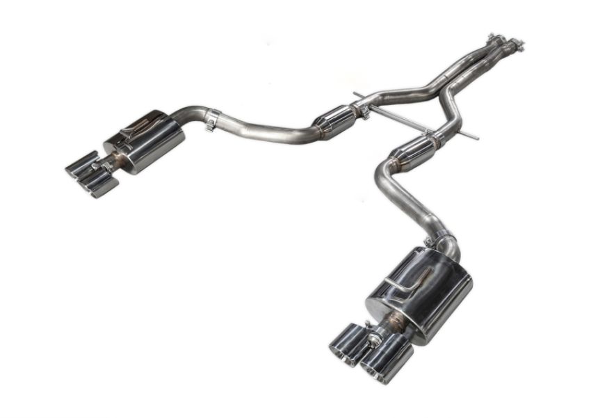 AWE Tuning 3020-42022 Panamera 2/4 Track Edition Exhaust (2014+) - w/Chrome Silver Tips