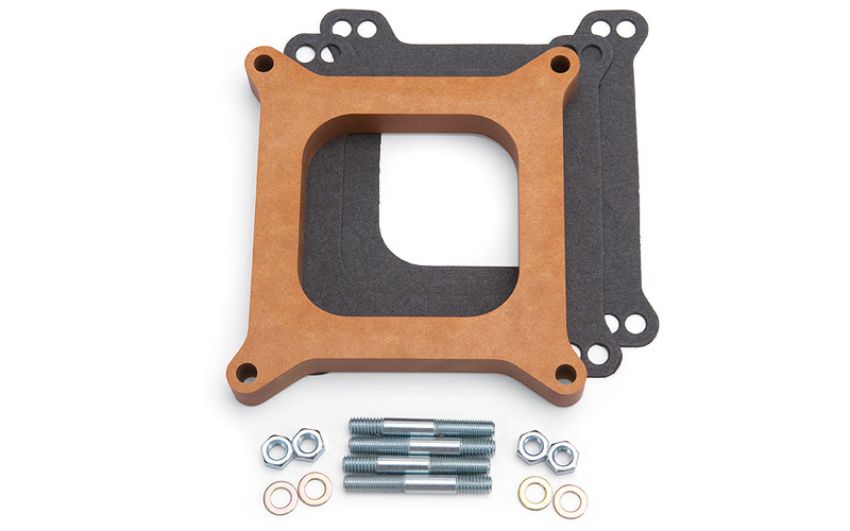 EDELBROCK EDE8719 3/4in Carb Spacer - Wood Style