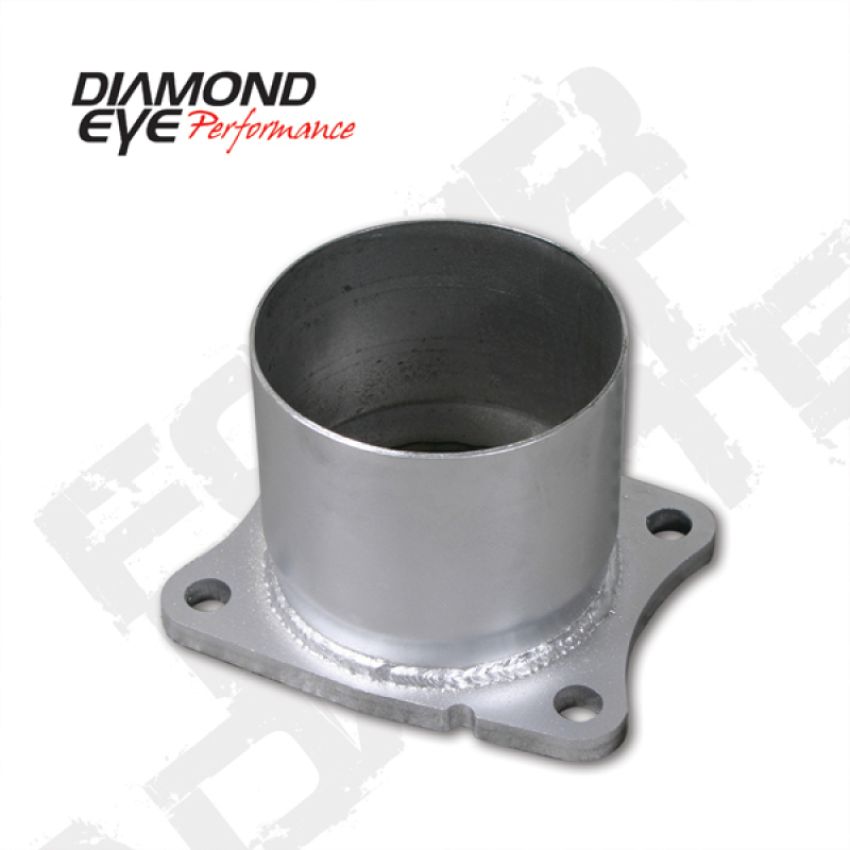 Diamond Eye Performance 321045 Diamond Eye ADAPTER 4-BOLT FLANGE 4in INNER DIA CLAMP-ON AL: 01-05 CHEVY/GMC 6.6L 2500/3500 CHV-FBA