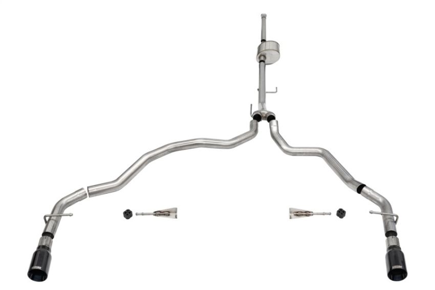 CORSA Performance 21152BLK Corsa 2021-2024 Ford F-150 SuperCrew/6.5in Bed 5.0L V8 Xtreme Cat-Back Dual Rear Exit-BlackPVD