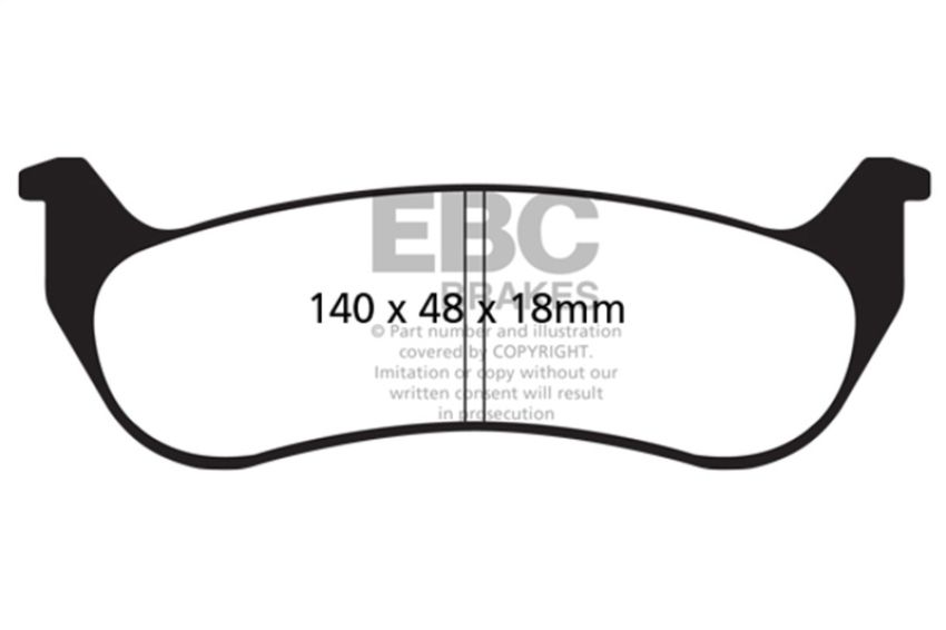 EBC Brakes DP21668 Greenstuff 2000 Series Sport Brake Pads