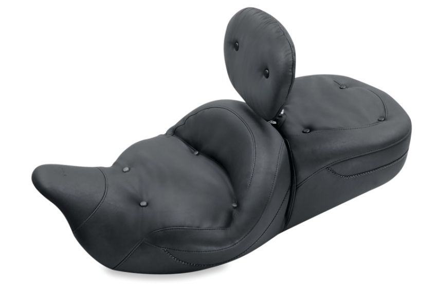 Mustang Motorcycle 79558 Mustang 08-21 Harley Electra Glide Std, Rd Glide, Rd King, Str Glide Touring 1PC Seat-Black