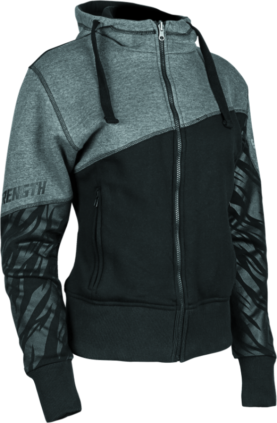 Speed and Strength 884443 Cat Outa Hell Hoody Grey/Black Womens - Large
