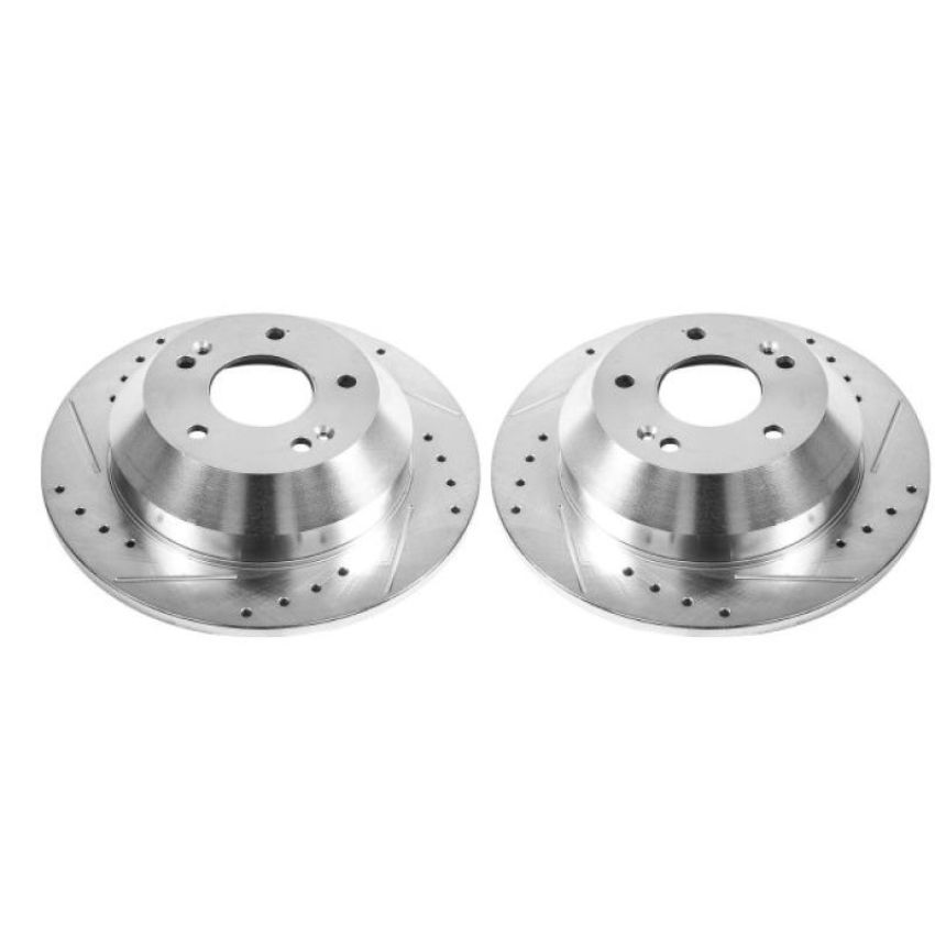 PowerStop JBR1532XPR PowerStop Evolution Performance Drilled, Slotted & Plated Brake Rotor Pair
