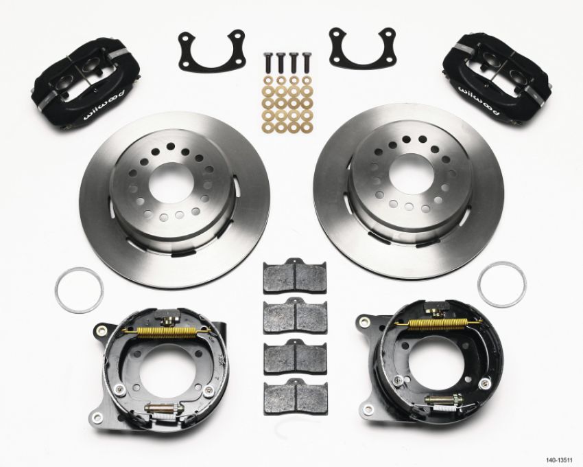 Wilwood 140-13511 Forged Dynalite P/S Park Brake Kit BOP Axle 2.75in Bearing 2.75 Offset