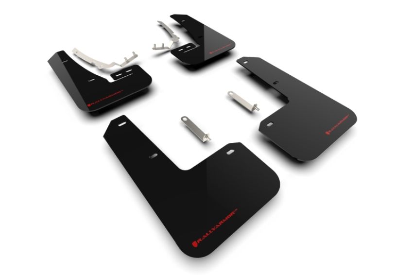 Rally Armor MF80-UR-BLK/RD Black Mud Flap/Red Logo