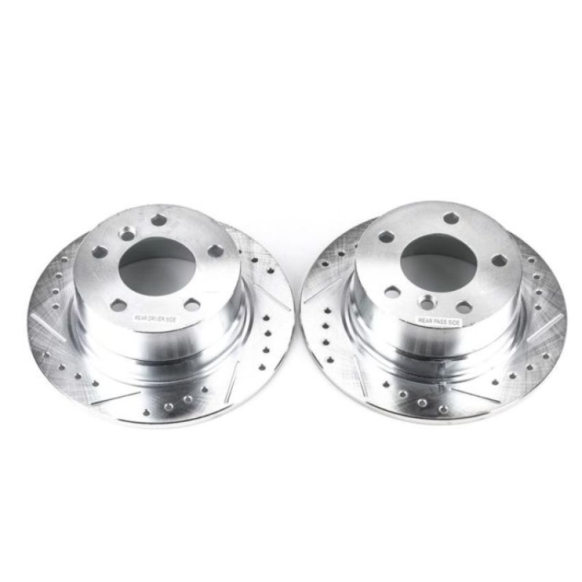 PowerStop EBR498XPR PowerStop Evolution Performance Drilled, Slotted & Plated Brake Rotor Pair