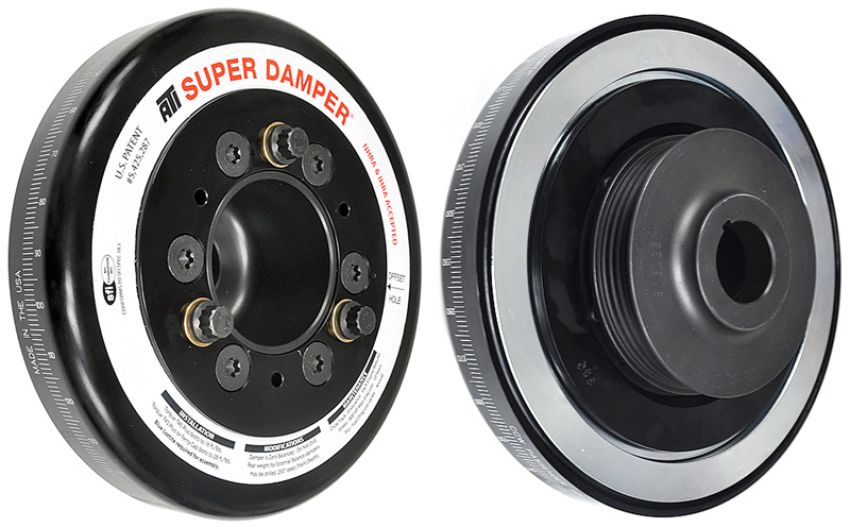 ATI ATI918470 Damper - 7.074in - Alum LW - Honda B - Race Damper - 4 Grv Steel Hub - 2 Ring