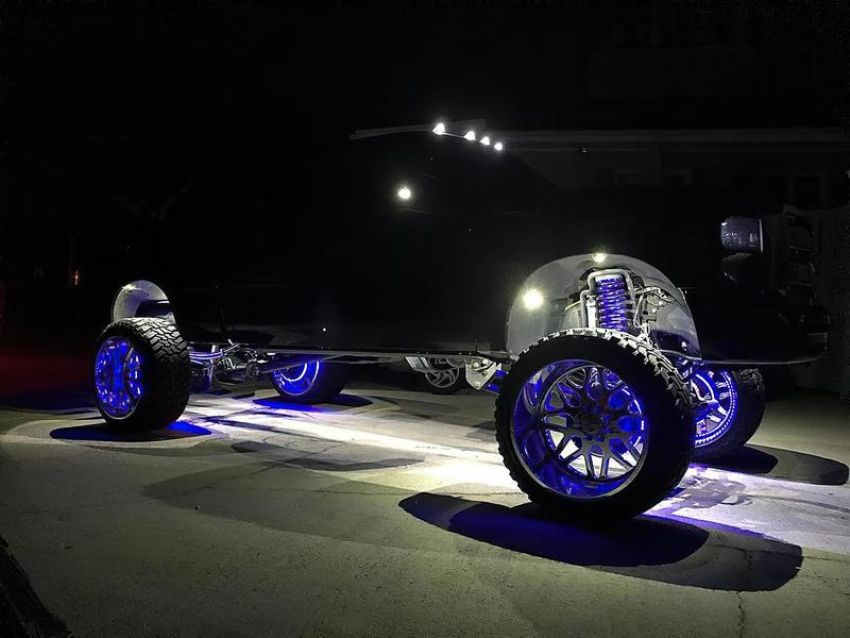 Oracle Lighting 5818-333 Bluetooth + RF ColorSHIFT Underbody Wheel Well Rock Light Kit - 4 PCS