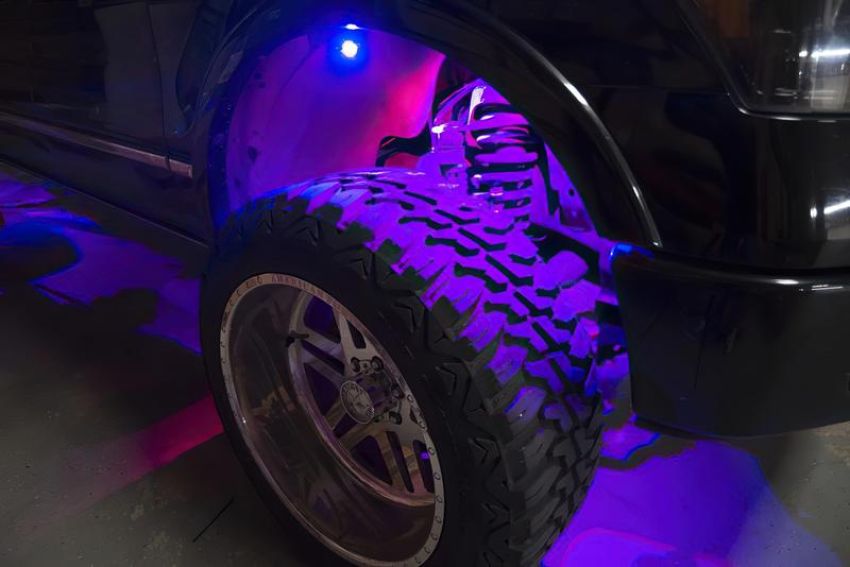 Oracle Lighting 5818-333 Bluetooth + RF ColorSHIFT Underbody Wheel Well Rock Light Kit - 4 PCS