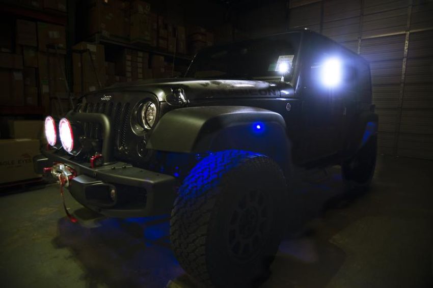 Oracle Lighting 5818-333 Bluetooth + RF ColorSHIFT Underbody Wheel Well Rock Light Kit - 4 PCS