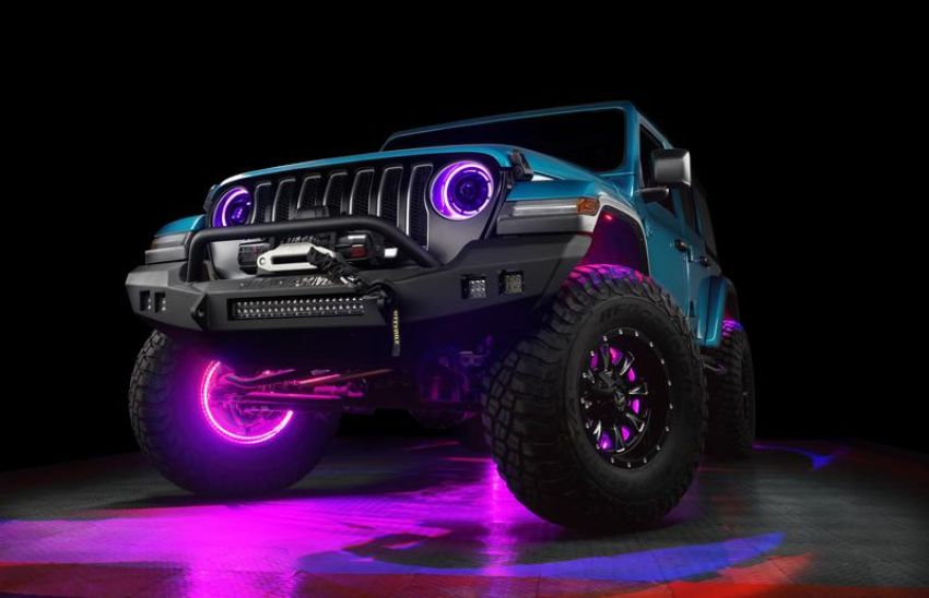 Oracle Lighting 5818-333 Bluetooth + RF ColorSHIFT Underbody Wheel Well Rock Light Kit - 4 PCS