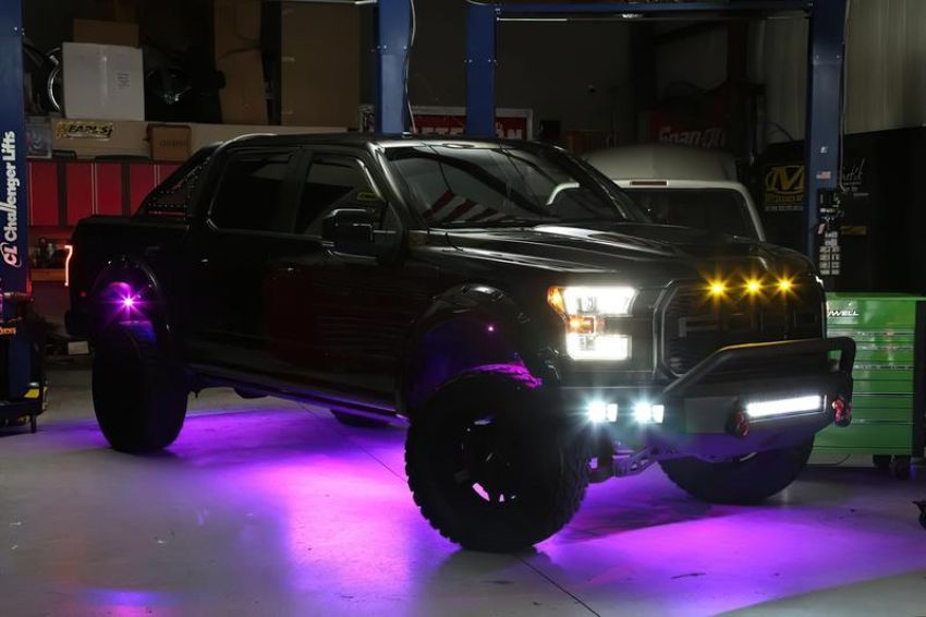 Oracle Lighting 5819-333 Bluetooth + RF ColorSHIFT Underbody Wheel Well Rock Light Kit - 8 PCS