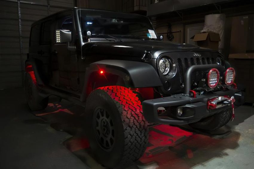 Oracle Lighting 5819-333 Bluetooth + RF ColorSHIFT Underbody Wheel Well Rock Light Kit - 8 PCS