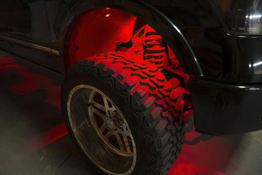 Oracle Lighting 5819-333 Bluetooth + RF ColorSHIFT Underbody Wheel Well Rock Light Kit - 8 PCS