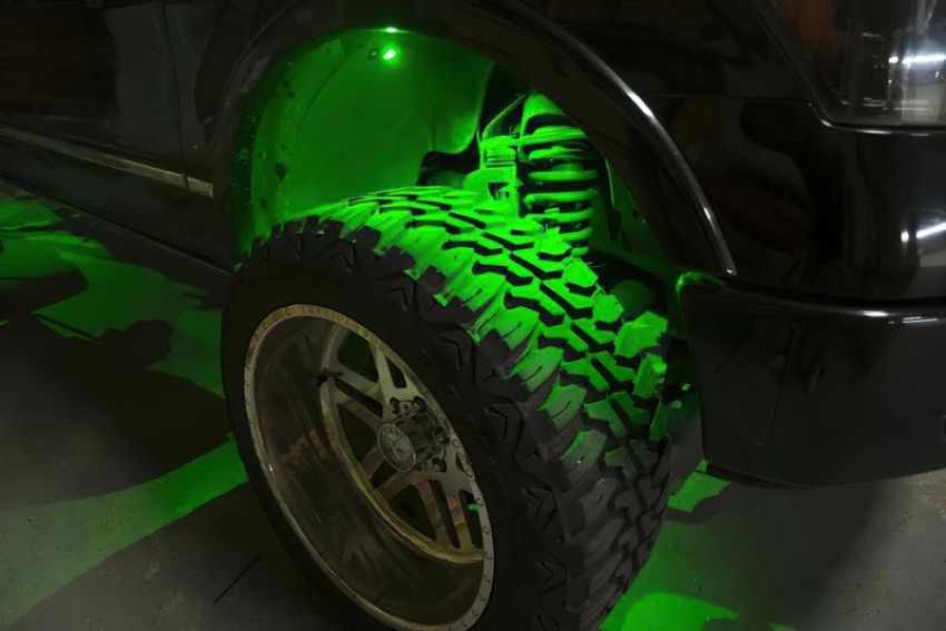 Oracle Lighting 5819-333 Bluetooth + RF ColorSHIFT Underbody Wheel Well Rock Light Kit - 8 PCS