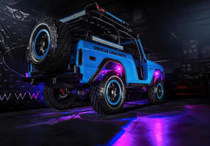 Oracle Lighting 5819-333 Bluetooth + RF ColorSHIFT Underbody Wheel Well Rock Light Kit - 8 PCS