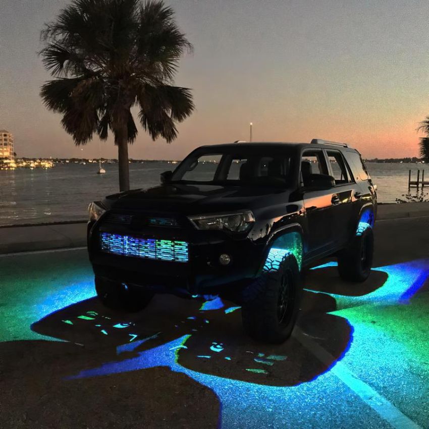 Oracle Lighting 5819-333 Bluetooth + RF ColorSHIFT Underbody Wheel Well Rock Light Kit - 8 PCS