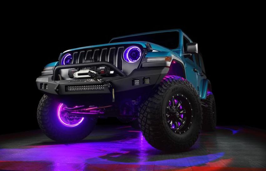 Oracle Lighting 5819-333 Bluetooth + RF ColorSHIFT Underbody Wheel Well Rock Light Kit - 8 PCS