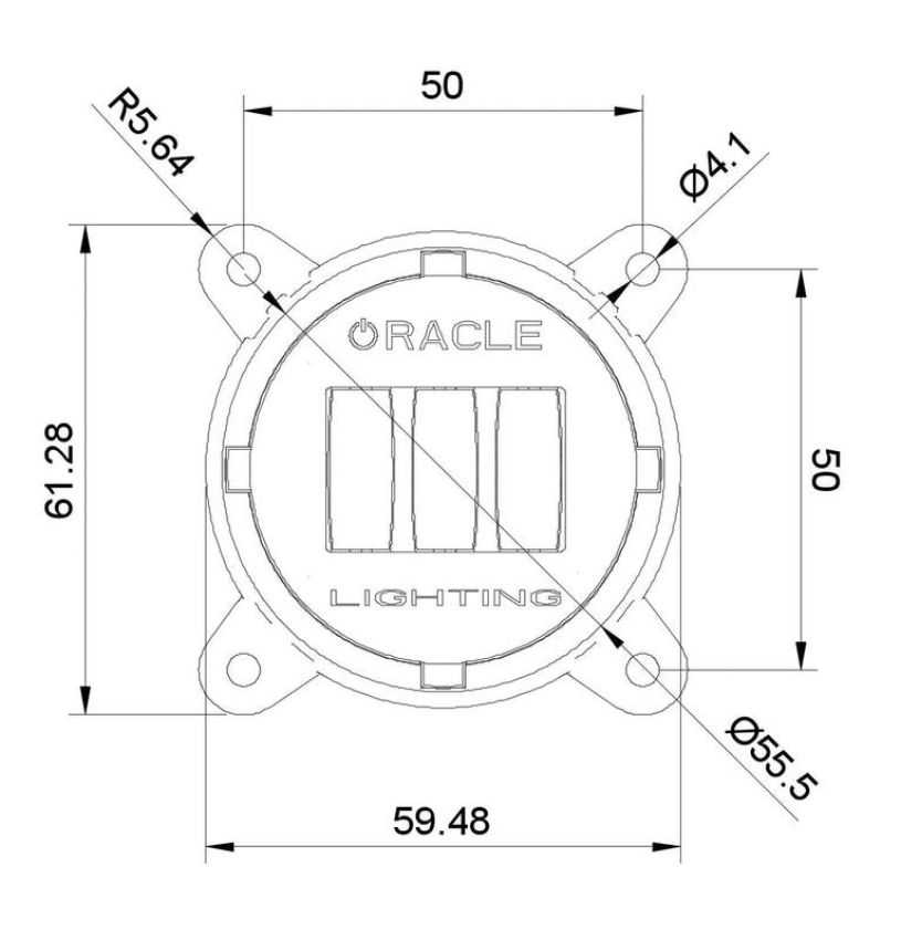 Oracle Lighting 5821-006 ORACLE Lighting 60mm 15W Fog Beam LED Emitter