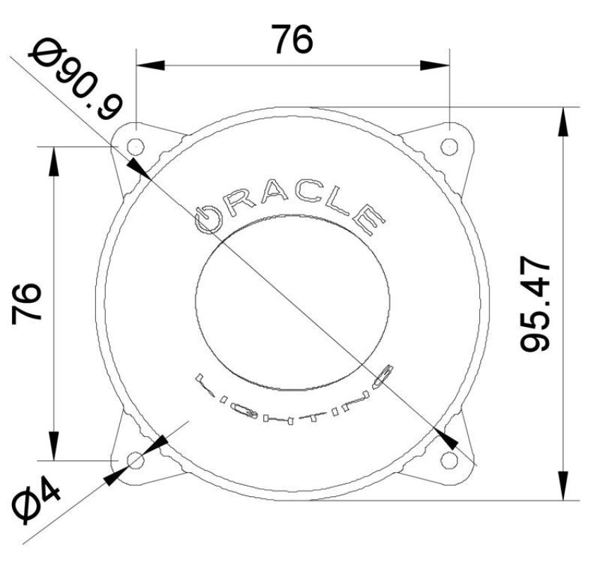 Oracle Lighting 5822-001 95mm 15W High Beam LED Emitter, 6000K