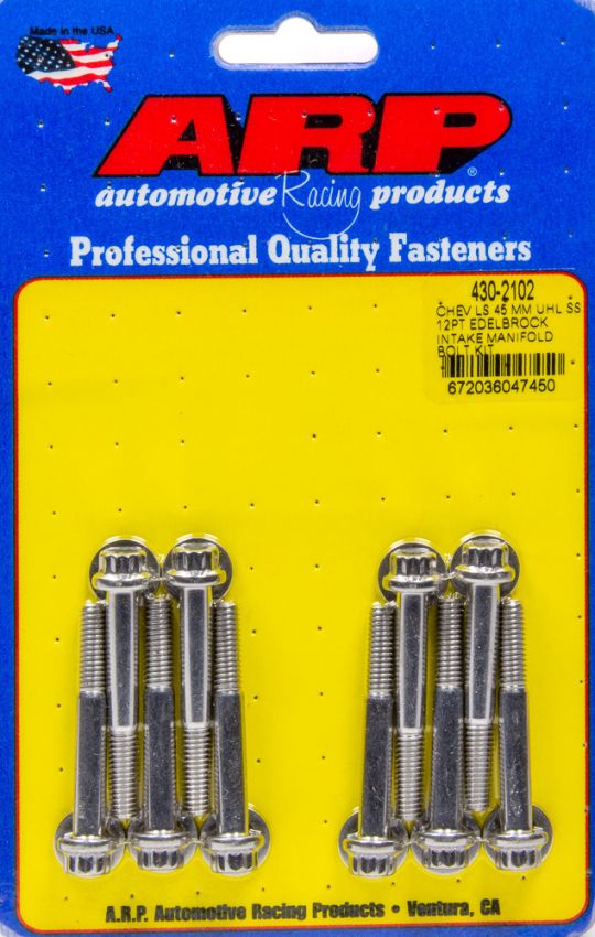 ARP ARP430-2102 Intake Manifold Bolt Kit GM LS w/Edelbrock Intake