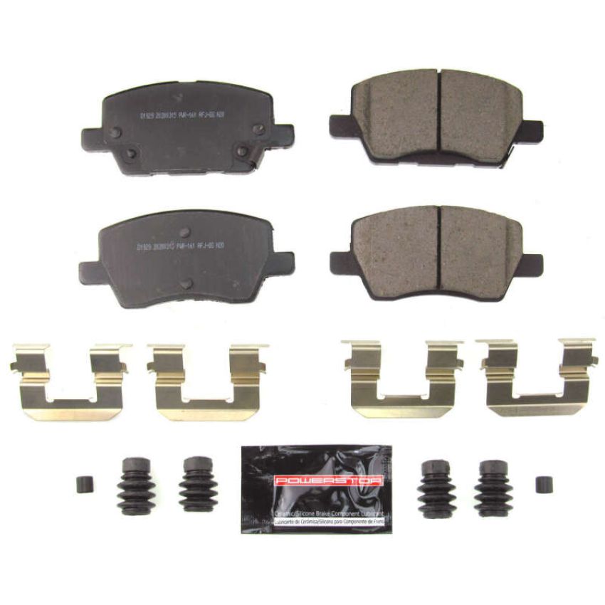 PowerStop Z23-1929 PowerStop - Z23 Daily Driver Carbon-Fiber Ceramic Brake Pads with Hardware Kit