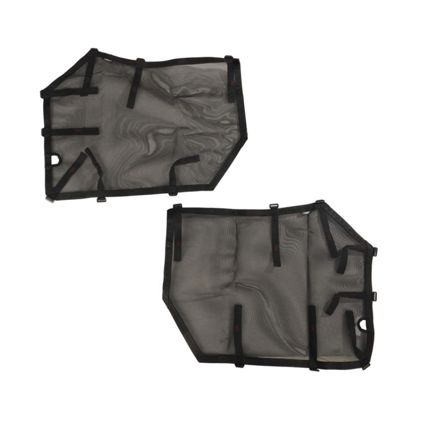 Rugged Ridge 13579.53 Fortis Tube Door Covers Front Pair Black 18-20 Jeep Wrangler JL/JLU