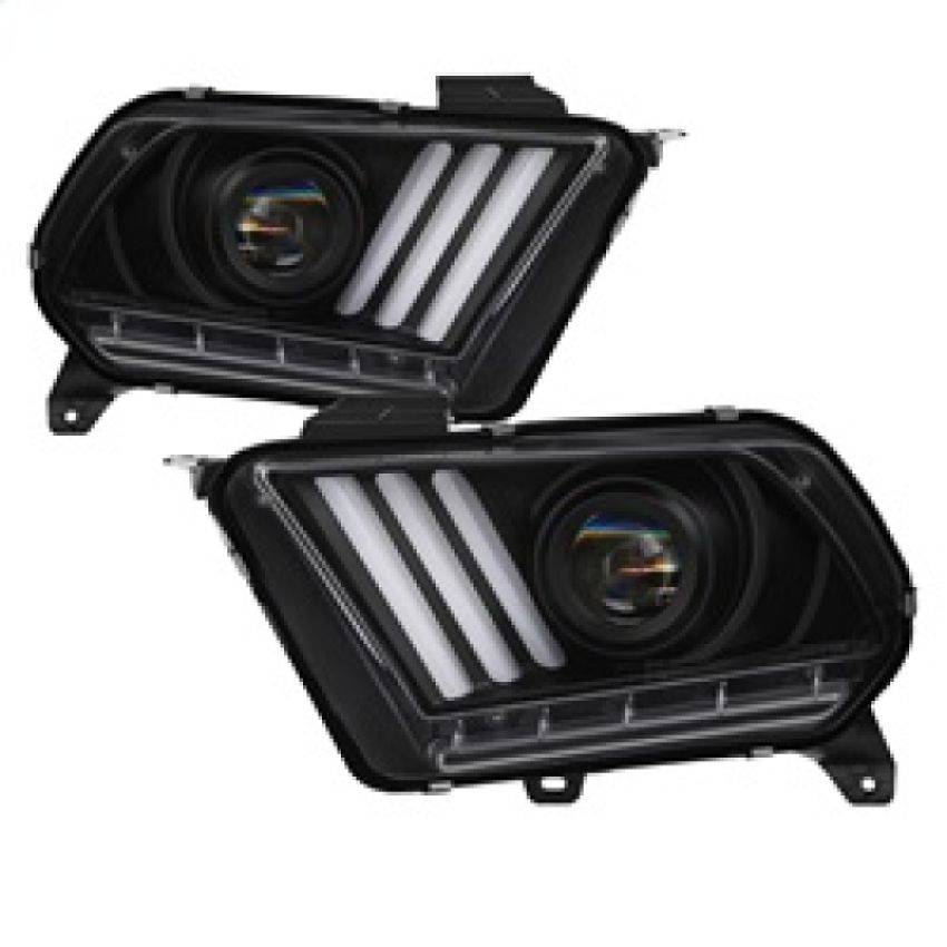 SPYDER 5085429 Light Bar Projector Headlights - LED Sequential Turn Signals - Black