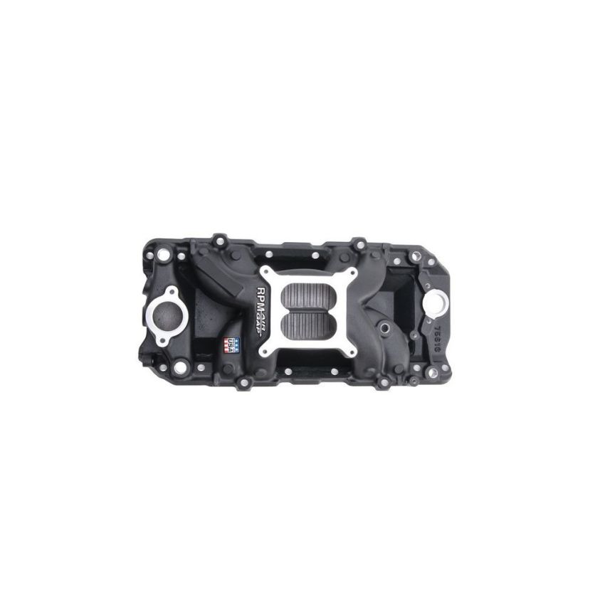 EDELBROCK EDE75613 BBC Performer RPM A/G Manifold - O/P- Black