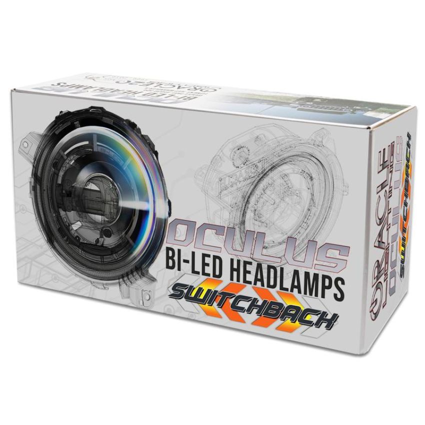 Oracle Lighting 5839-023 Oculus Switchback Bi-LED Projector Headlights -Jeep Wrangler JL/Gladiator JT