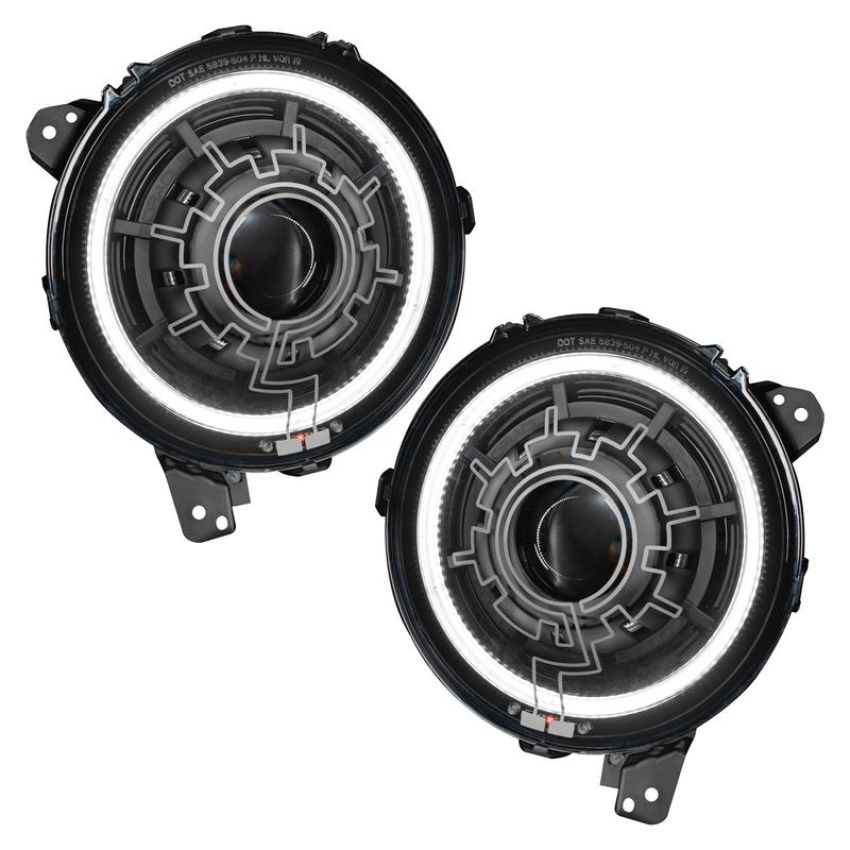 Oracle Lighting 5839-111 Oculus Heated Lens Bi-LED Projector Headlights-Jeep Wrangler JL/Gladiator JT