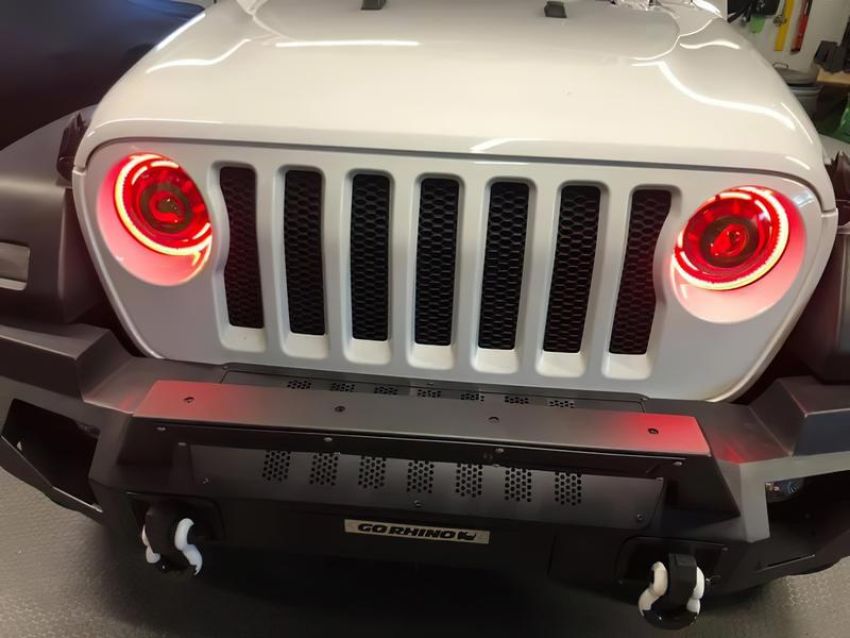Oracle Lighting 5839-333 Oculus ColorSHIFT  Bi-LED Projector Headlights for Wrangler JL/Gladiator