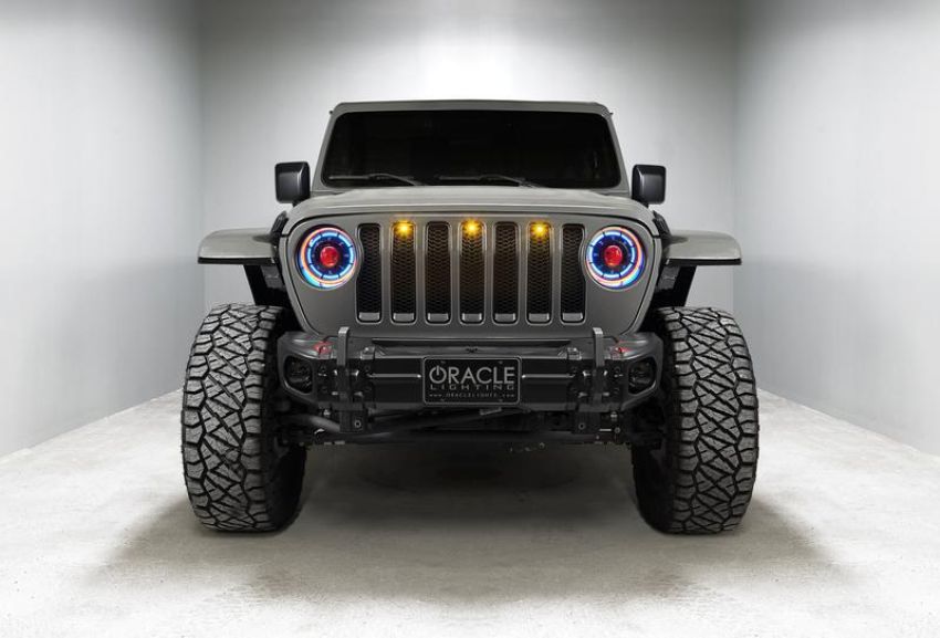 Oracle Lighting 5839-333 Oculus ColorSHIFT  Bi-LED Projector Headlights for Wrangler JL/Gladiator