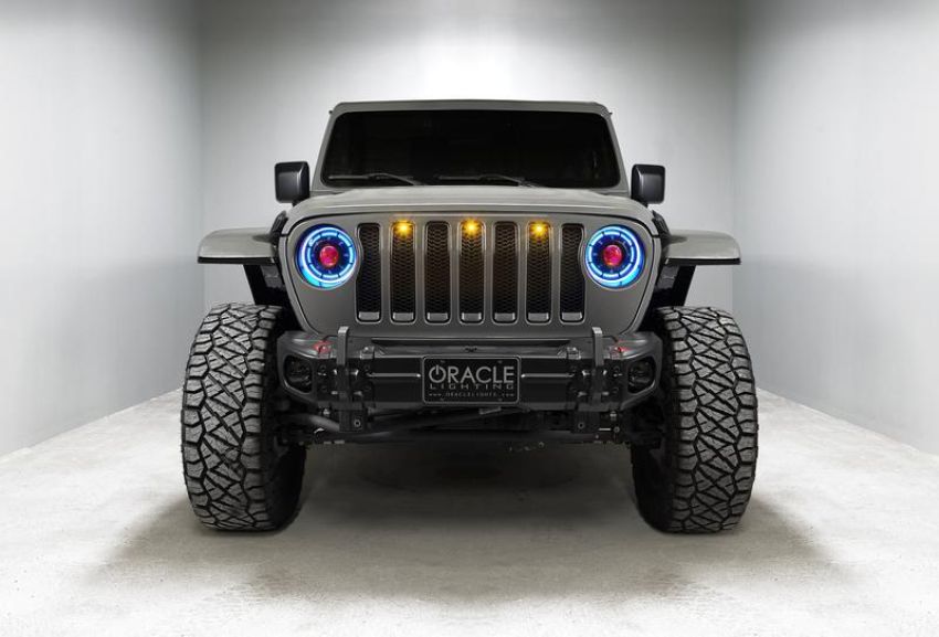 Oracle Lighting 5839-333 Oculus ColorSHIFT  Bi-LED Projector Headlights for Wrangler JL/Gladiator