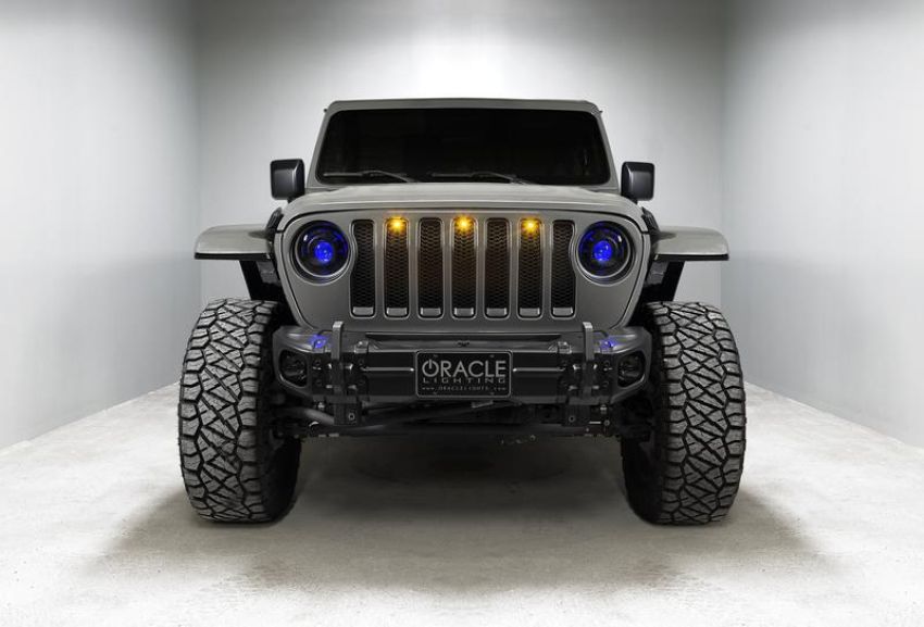 Oracle Lighting 5839-333 Oculus ColorSHIFT  Bi-LED Projector Headlights for Wrangler JL/Gladiator
