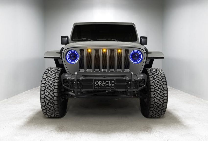 Oracle Lighting 5839-333 Oculus ColorSHIFT  Bi-LED Projector Headlights for Wrangler JL/Gladiator