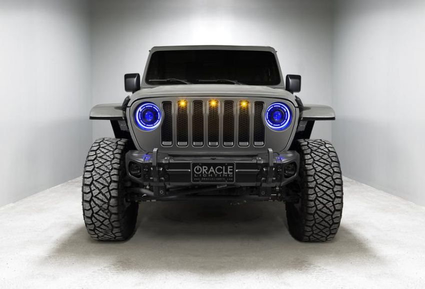 Oracle Lighting 5839-333 Oculus ColorSHIFT  Bi-LED Projector Headlights for Wrangler JL/Gladiator