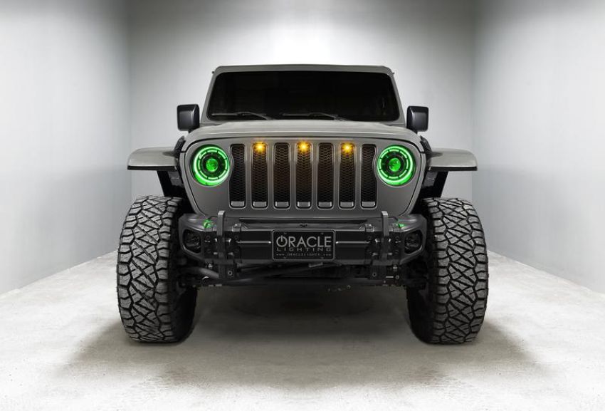 Oracle Lighting 5839-333 Oculus ColorSHIFT  Bi-LED Projector Headlights for Wrangler JL/Gladiator